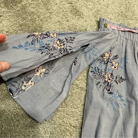 ASTR the Label Lavender Floral Off The Shoulder Top Size S - Picture 7 of 11